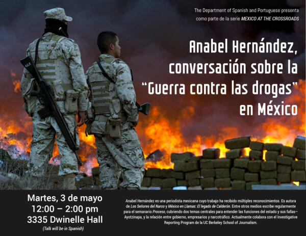 Anabel Hernández, Conversación sobre la “Guerra contra las drogas” en México