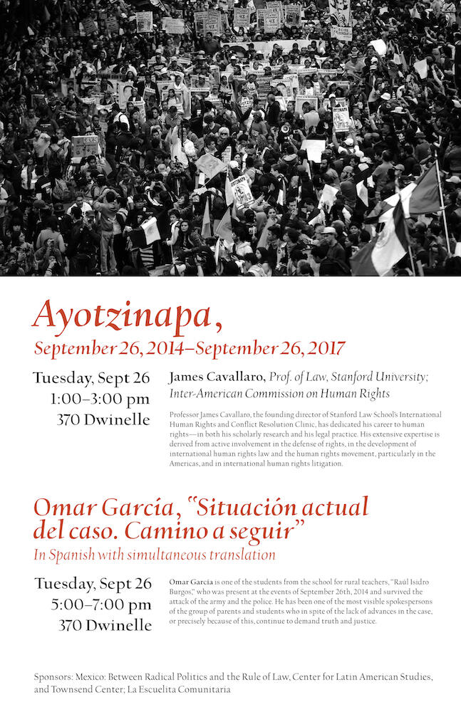 Ayotzinapa, September 26, 2014 – September 26, 2017