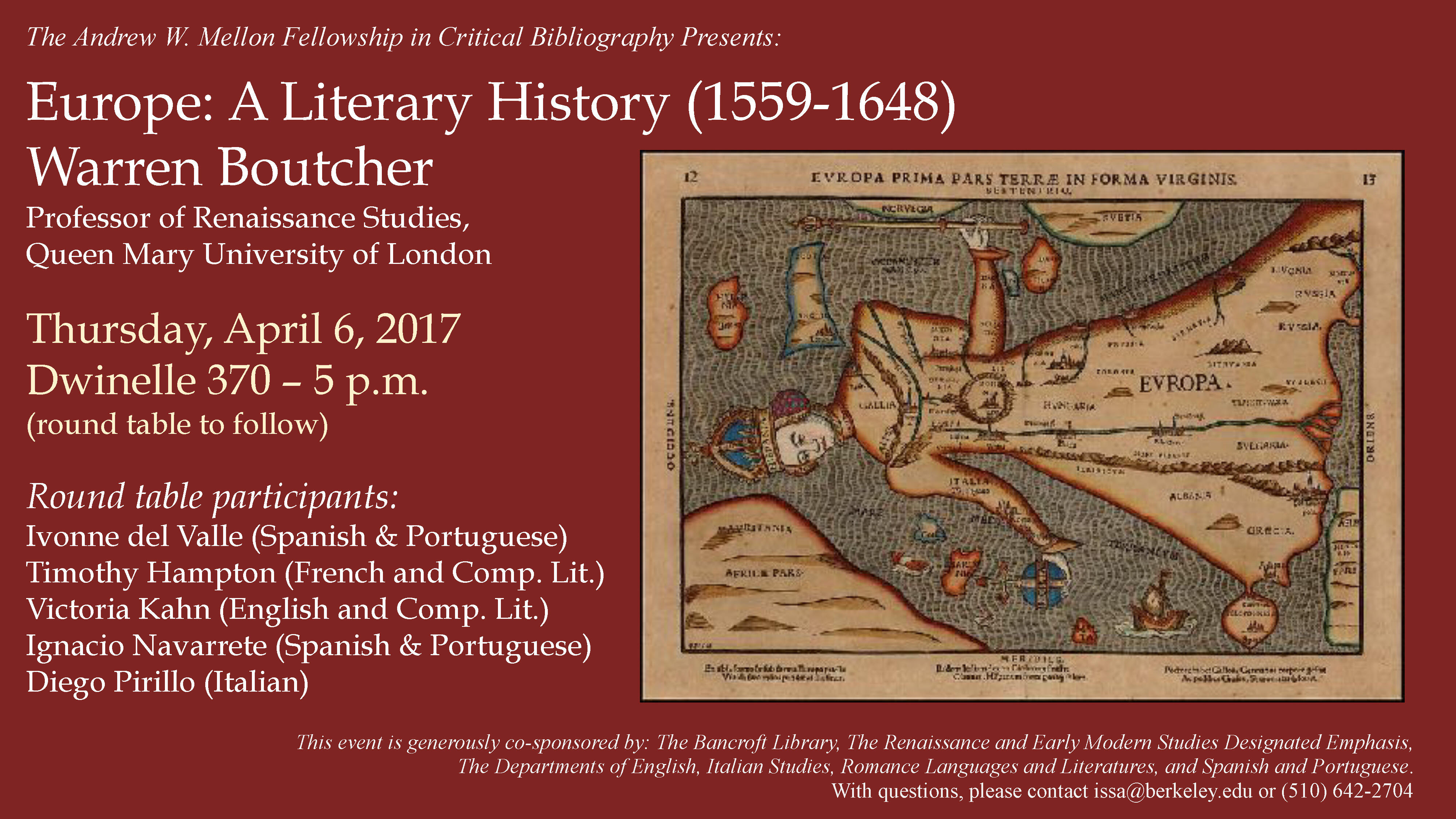  A Literary History (1559-1648) Warren Boutcher, Professor of Renaissance Studies, Queen Mary University of London