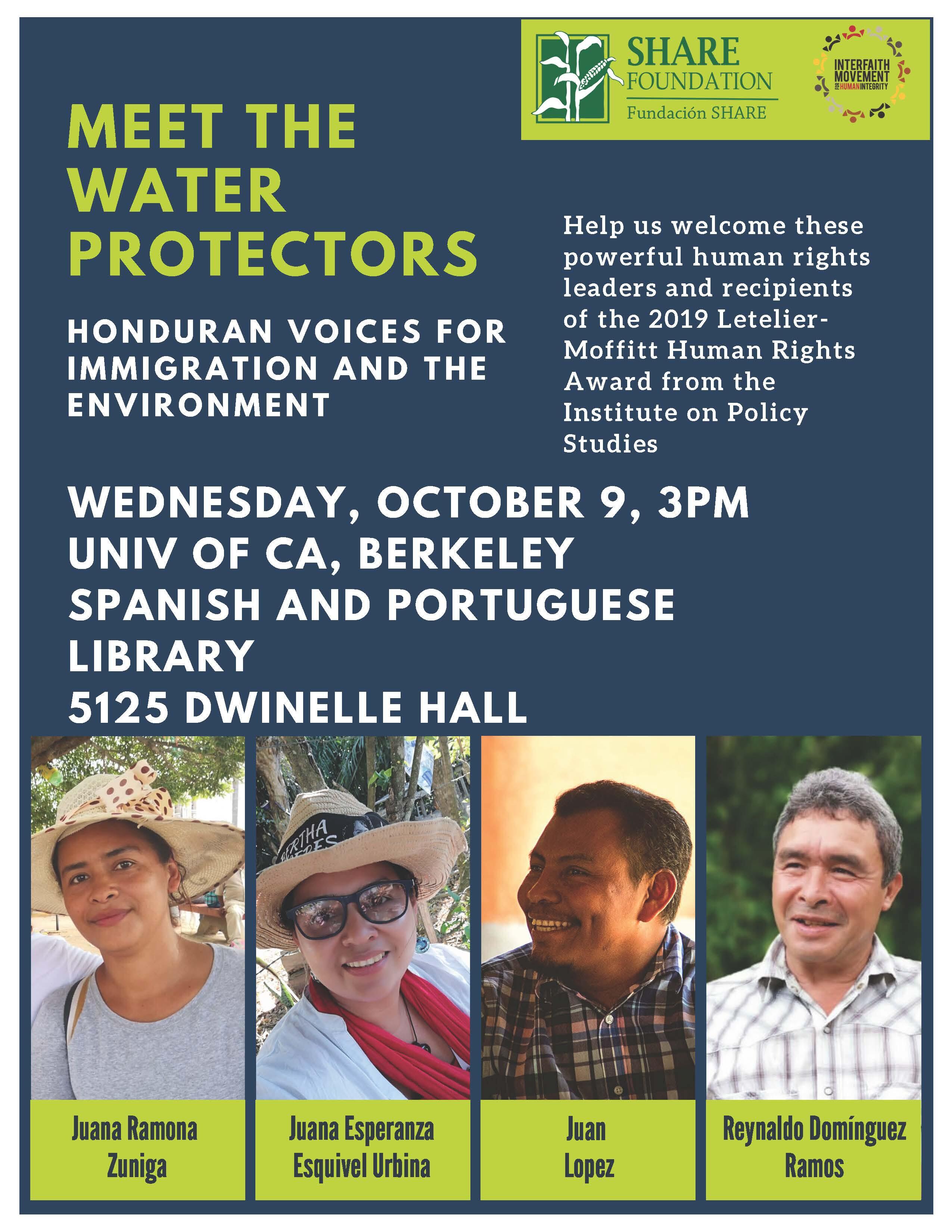 Meet the Water Protectors – Honduran Voices for Immigration and the Environment