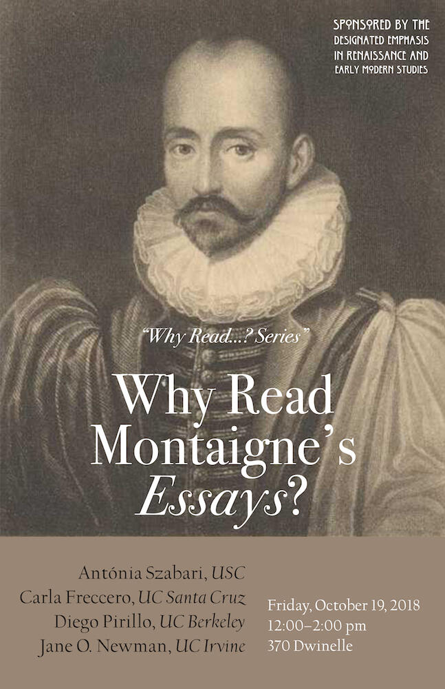 “Why Read…? Series” – Why Read Montaigne’s Essays?
