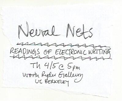 NEURAL NETS – Readings of Electronic Writing
