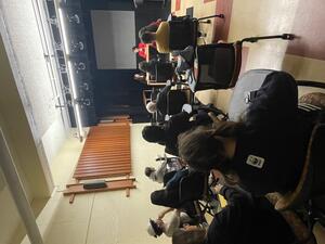 Audience at screening  Audience at screening