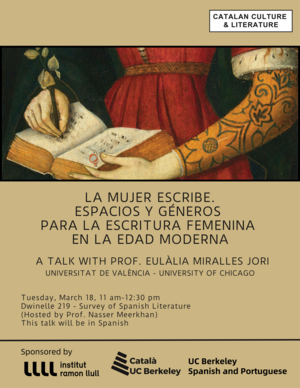  La mujer escribe. Espacios y géneros para la escritura femenina en la edad moderna